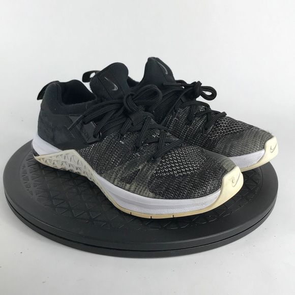 Nike Metcon Flyknit 3 Black/White Training Shoes AR5623-001 Women’s Size 6.5 - Picture 3 of 12